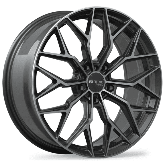 RTX RS02 20x8.5 5x114.3 ET38 CB67.1 Gloss Black Machined Wheel