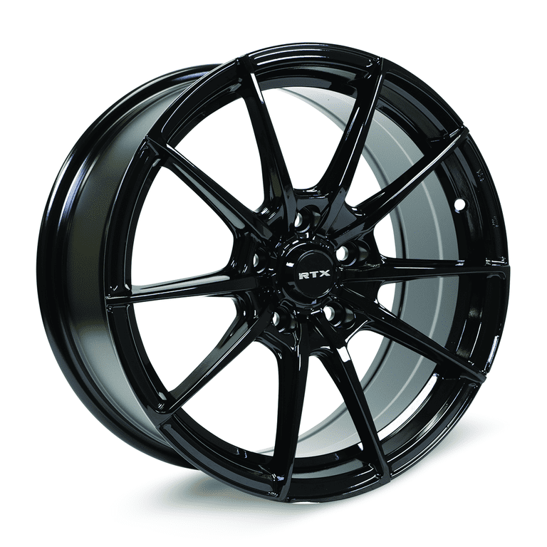 RTX SL01 Gloss Black Wheel Rims, 16x7, 5x114.3 Bolt Pattern, ET40
