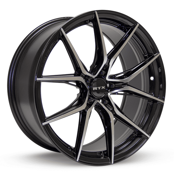 RTX Slick 16x7 5x114.3 ET40 CB73.1 Black Machined Wheel