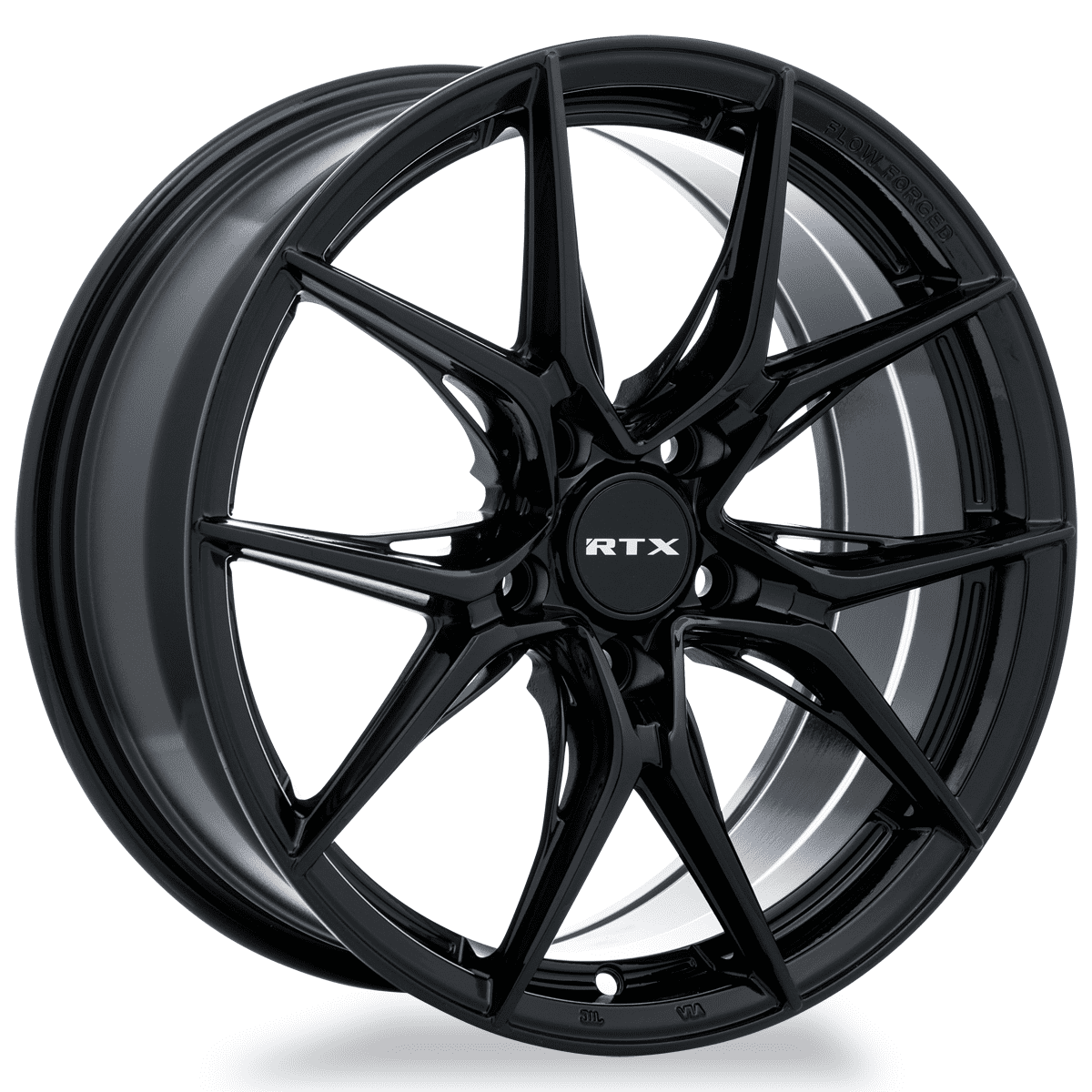 Rac R15gb RTX Slick 16x7 5x114.3 ET40 CB73.1 Gloss Black Wheel - Walmart.com
