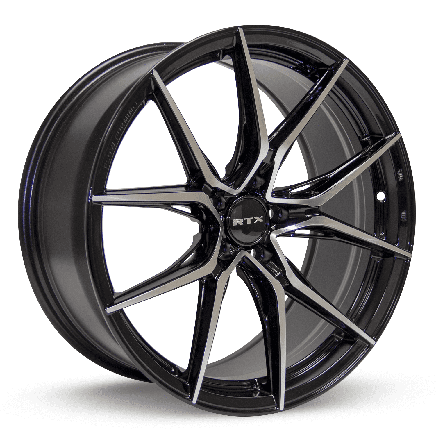 RTX Slick 17x7.5 5x114.3 ET42 CB73.1 Black Machined Wheel