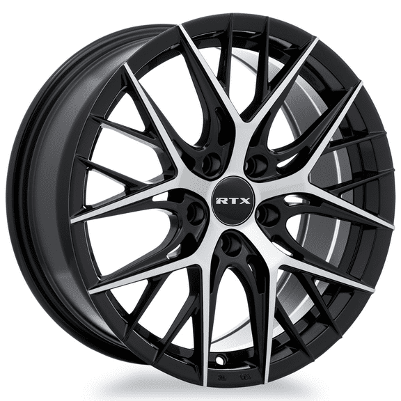 RTX Valkyrie 18x8 5x112 ET38 CB66.6 Gloss Black Machined Wheel