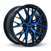 RTX Valkyrie 18x8 5x114.3 ET40 CB73.1 Gloss Black Machined Blue Wheel