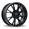 thumbnail image 1 of RTX Vapor 17x7.5 5x114.3 ET40 CB73.1 Black Machined Lip Wheel, 1 of 3