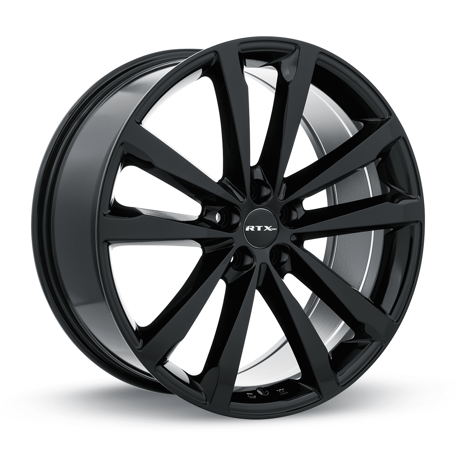 RTX Whitley 18x8 5x108 ET35 CB63.4 Gloss Black Wheel