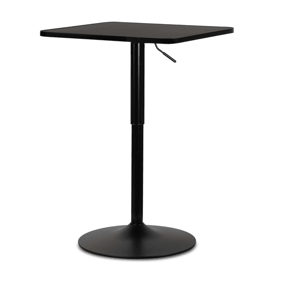 RTYJGD 23" Bistro Pub Adjustable Bar Table, Kitchen Counter Height Rectangular Tabletop, Multi-purpose Bar Dining Table​,Black