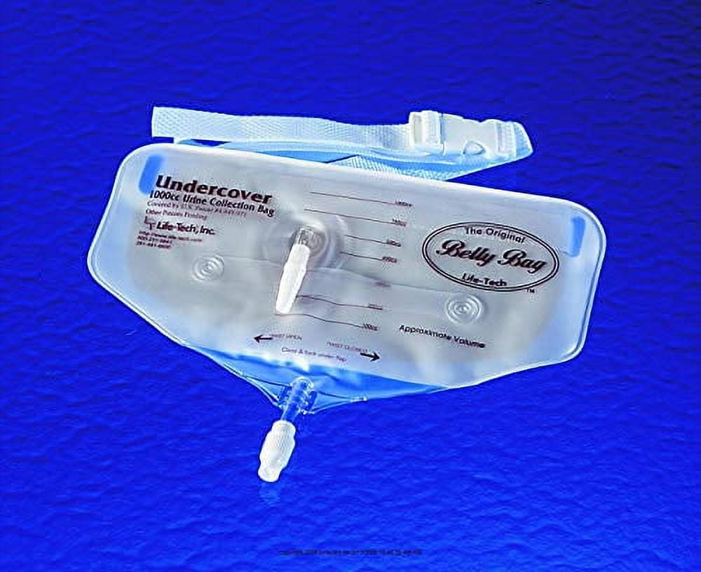 RUB1000 - Belly Bag Urine Collection Bag with Waist Belt, 1000 mL
