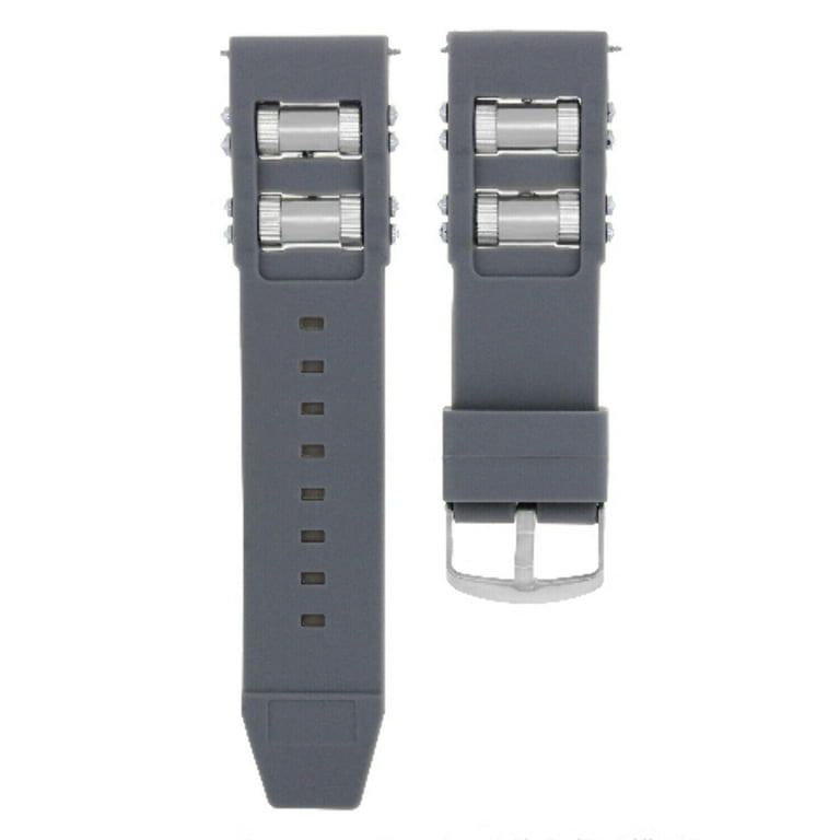 RUBBER WATCH BAND STRAP FOR MEN 50MM INVICTA SEA HUNTER TORPEDO 33238 WATCH GRAY