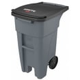 thumbnail image 1 of RUBBERMAID 1971941 32 gal. HDPE Rectangular Trash Can , Gray, 1 of 3