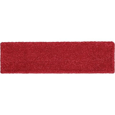 RUBBERMAID COMMERCIAL ADAPTABLE MICROFIBER FLAT MOP PADS 12 PADS - RED