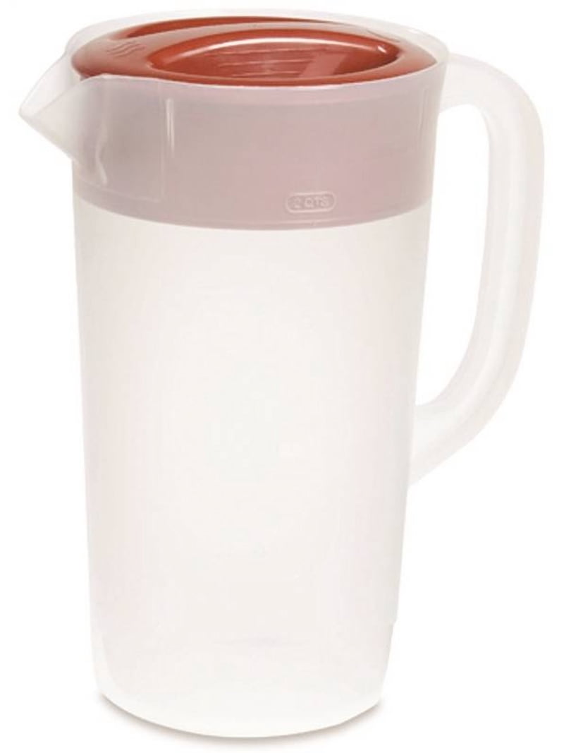 Rubbermaid Lid Plastic 2.25 Quart Beverage Drink Pitcher - White