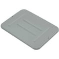 thumbnail image 1 of rubbermaid commercial products fg364800gray food service bus/utility tote box lid for 4 5/8 gal, gray, 1 of 6