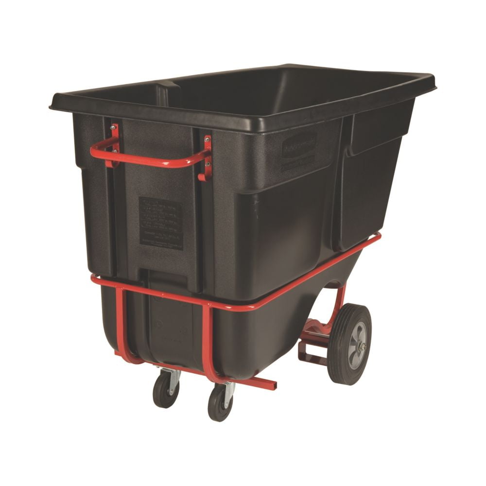 Rubbermaid Tilt Truck, 1 cu. yd. Volume Capacity, 1250 lb. Load Capacity, Forkliftable Hopper Type - FG131542BLA