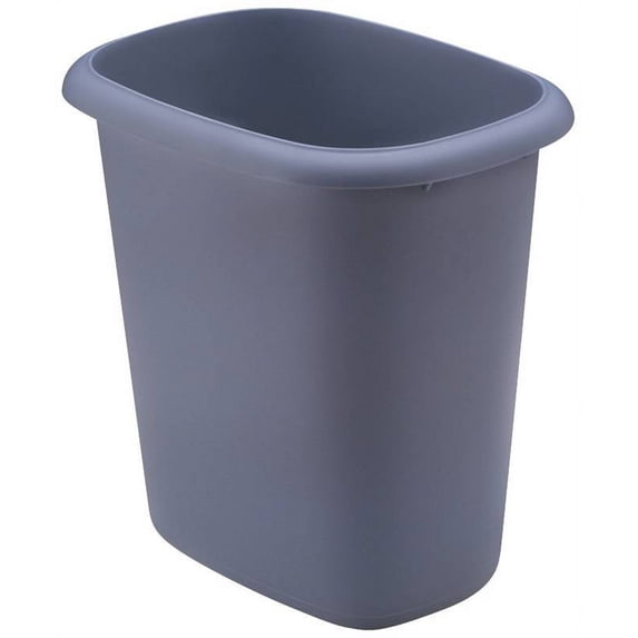 Rubbermaid 1791163 6 Quart Blue Vanity Wastebaskets Pack of 6