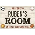thumbnail image 1 of RUBEN'S Room Kids Bedroom Sign Boy's Gift 8x12 Metal 108120090233, 1 of 1