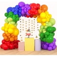 thumbnail image 1 of RUBFAC 189pcs Rainbow Balloon Garland Arch Kit, 7 Assorted Colors 5/12/18 Inch Latex Balloons for Birthday Party Baby Shower Wedding Anniversary Decoration, 1 of 7
