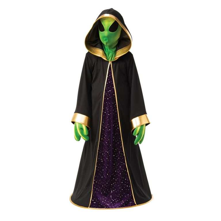 Alien Costume Kids Robe Mask Gloves Alien Costume Kids Robe Mask Gloves