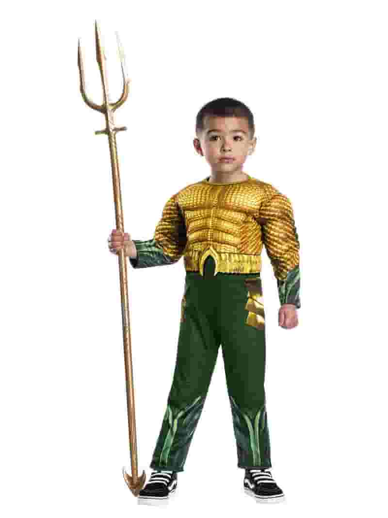 Aquaman Boys Costume Green Jumpsuit Aquaman Boys Costume Green Jumpsuit