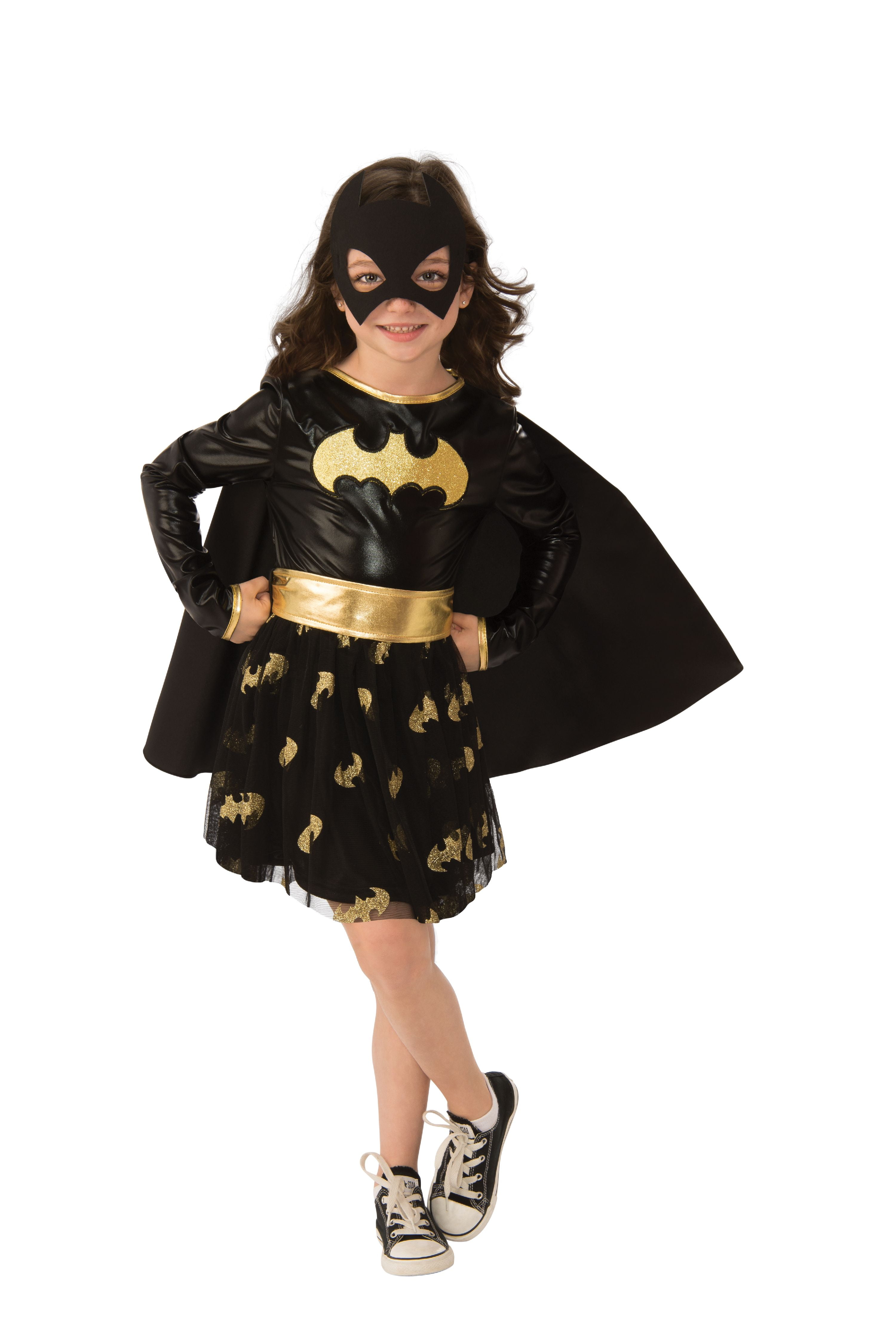 RUBIES II Batgirl Deluxe Costume For Girls With Tulle Layered Skirt rubies-ii-batgirl-deluxe-costume-for-girls-with-tulle-layered-skirt