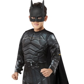 RUBIES II Batman Costume Masks Black Plastic 1/2 Mask with Elastic Strap, for Children