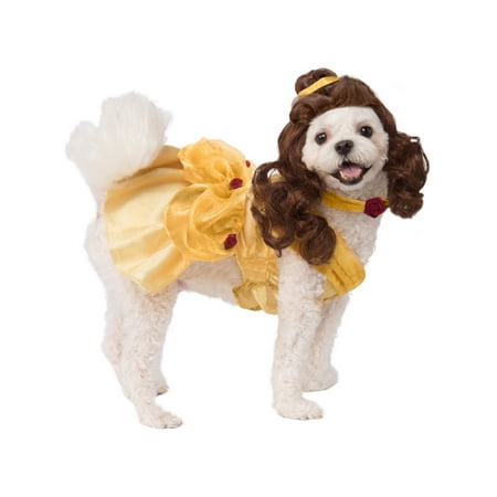 Disney Beauty and the Beast Belle Pet Costume for Dogs or Cats by Rubies, XL
