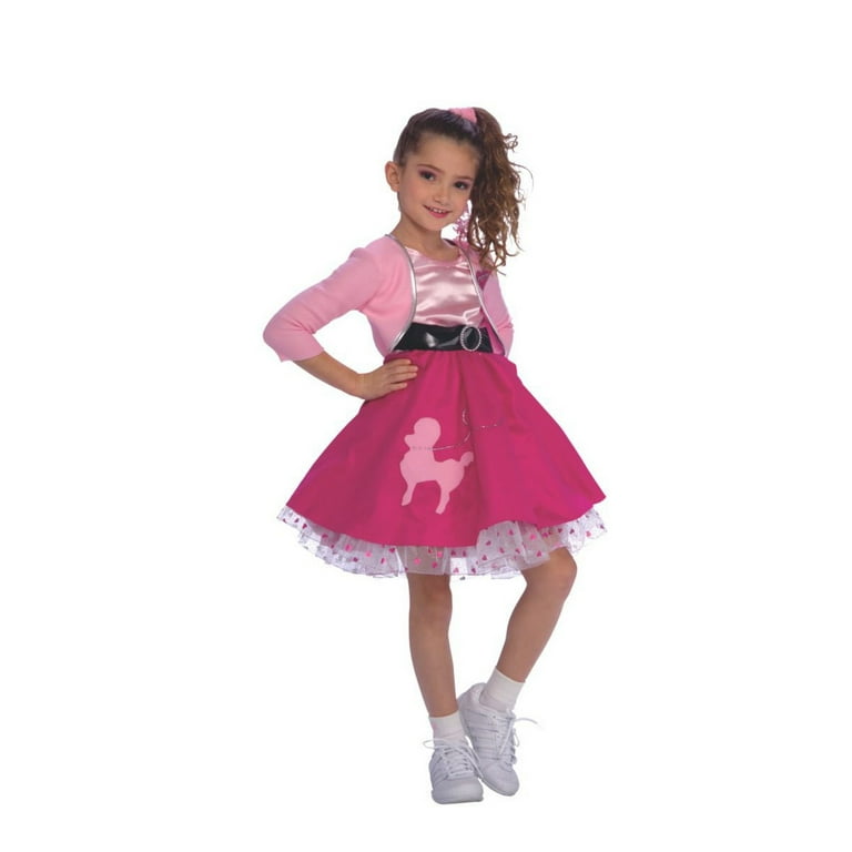 RUBIES II Fifties Girl Costume with Dress and Jacket for Children