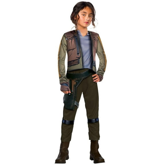 RUBIES II Jyn Erso Deluxe Costume with Jacket and Pants for Girls, Children, Large