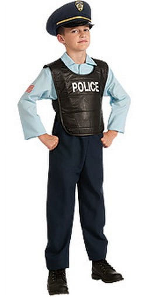 RUBIES II Kids Police Costume Fancy-Dress Costumes for Boys, Ages 4 to 6