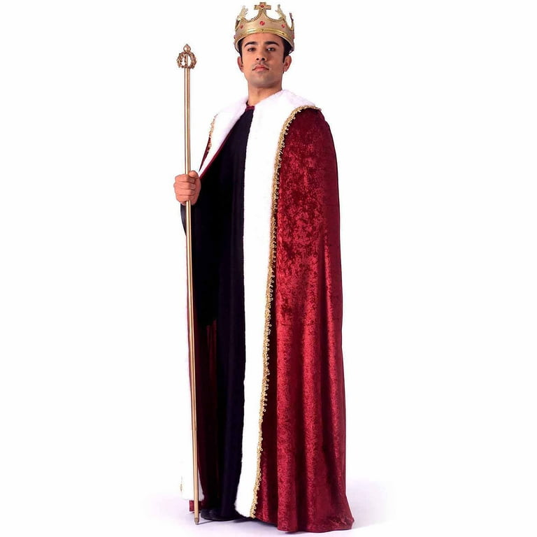 Mens Faux Fur Trimmed Cape Brown Male Adult Costume Halloween Mens Faux Fur Trimmed Cape Brown Male Adult Costume Halloween