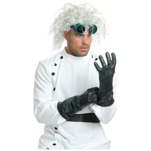 RUBIES II Mad Scientist White Costume Wigs with Wild Style for Adu