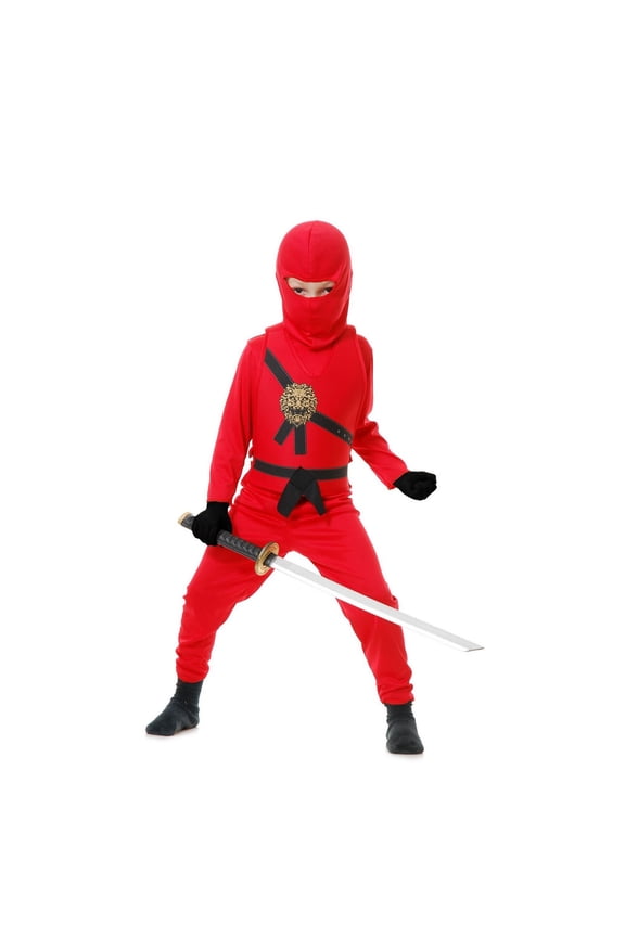 RUBIES II Ninja Avenger Costume with Vest and Hood for Kids, 4-6 Years