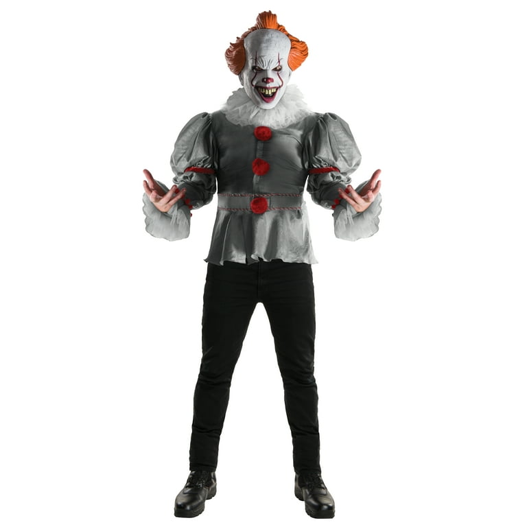 Mens IT Pennywise Clown Adult Classic Mask Mens IT Pennywise Clown Adult Classic Mask