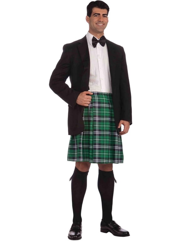 II Plus Size Kilt for Men with Plaid Design for Adults, Plus Size 48" Chest