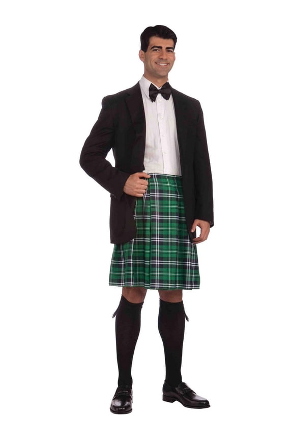 II Plus Size Kilt for Men with Plaid Design for Adults, Plus Size 48" Chest