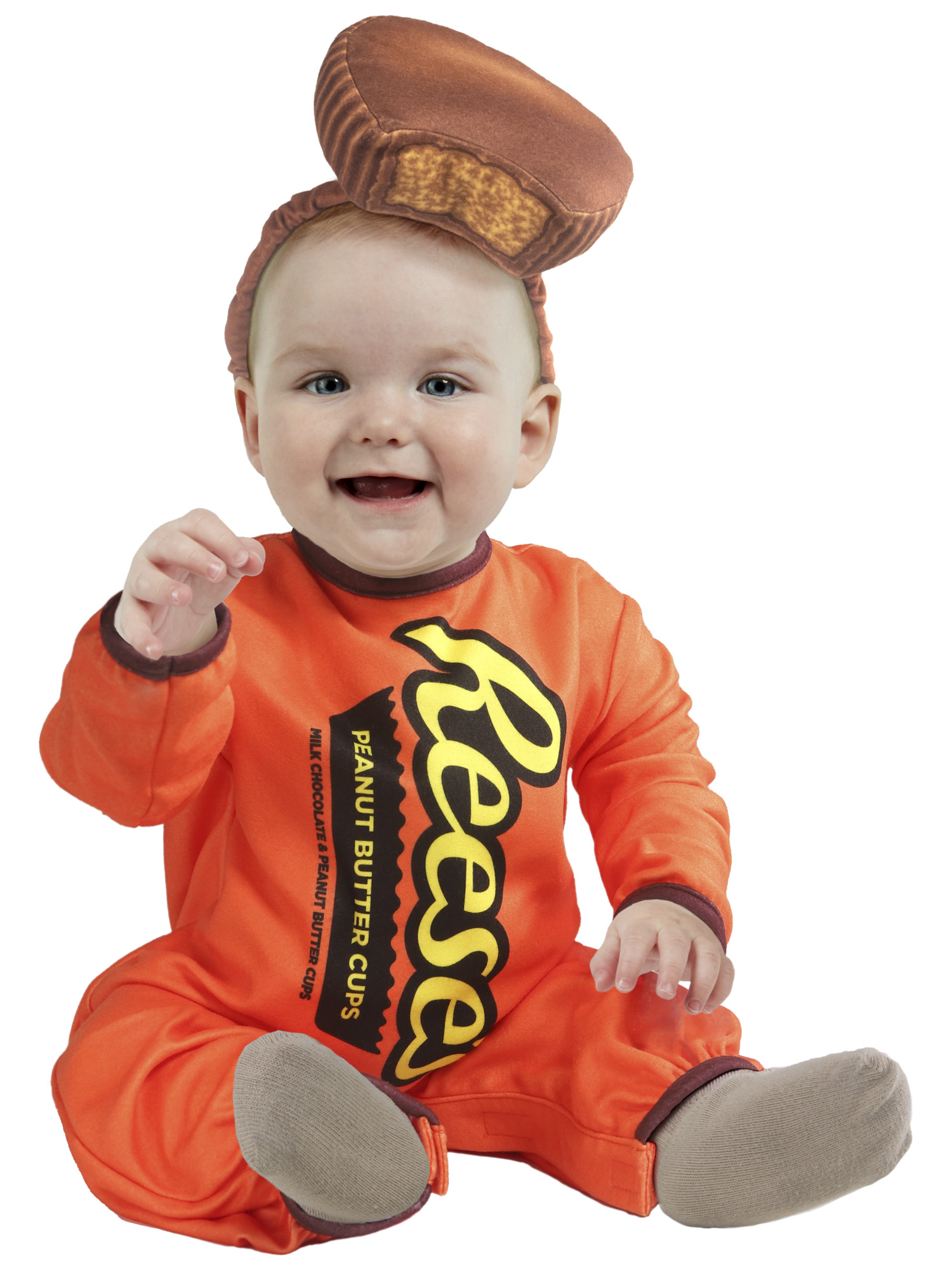 Reese's Peanut Butter Cup Fancy-Dress with Soft Jumpsuit and Headpiece for Toddlers, 2T