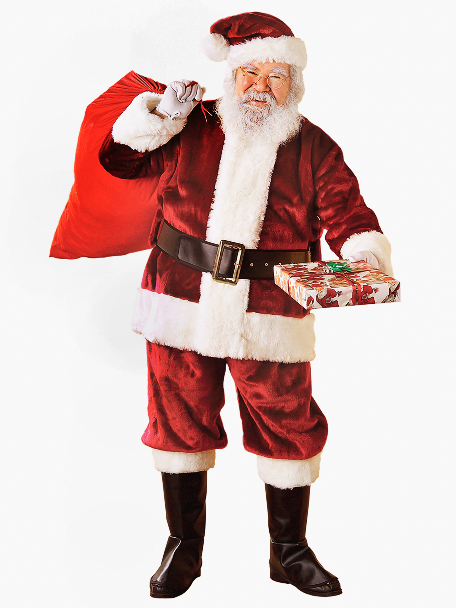 Rubies Santa Claus Crimson Regency Costume For Adults Men s One Size 
