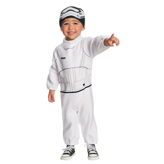 RUBIES II Stormtrooper Fancy-Dress Costume for Toddlers with Fleece Jumpsuit, 4T