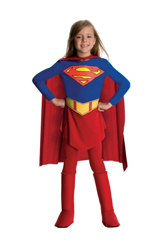 DC Comics Supergirl Deluxe Costume for Kids by Rubies, Girls Small