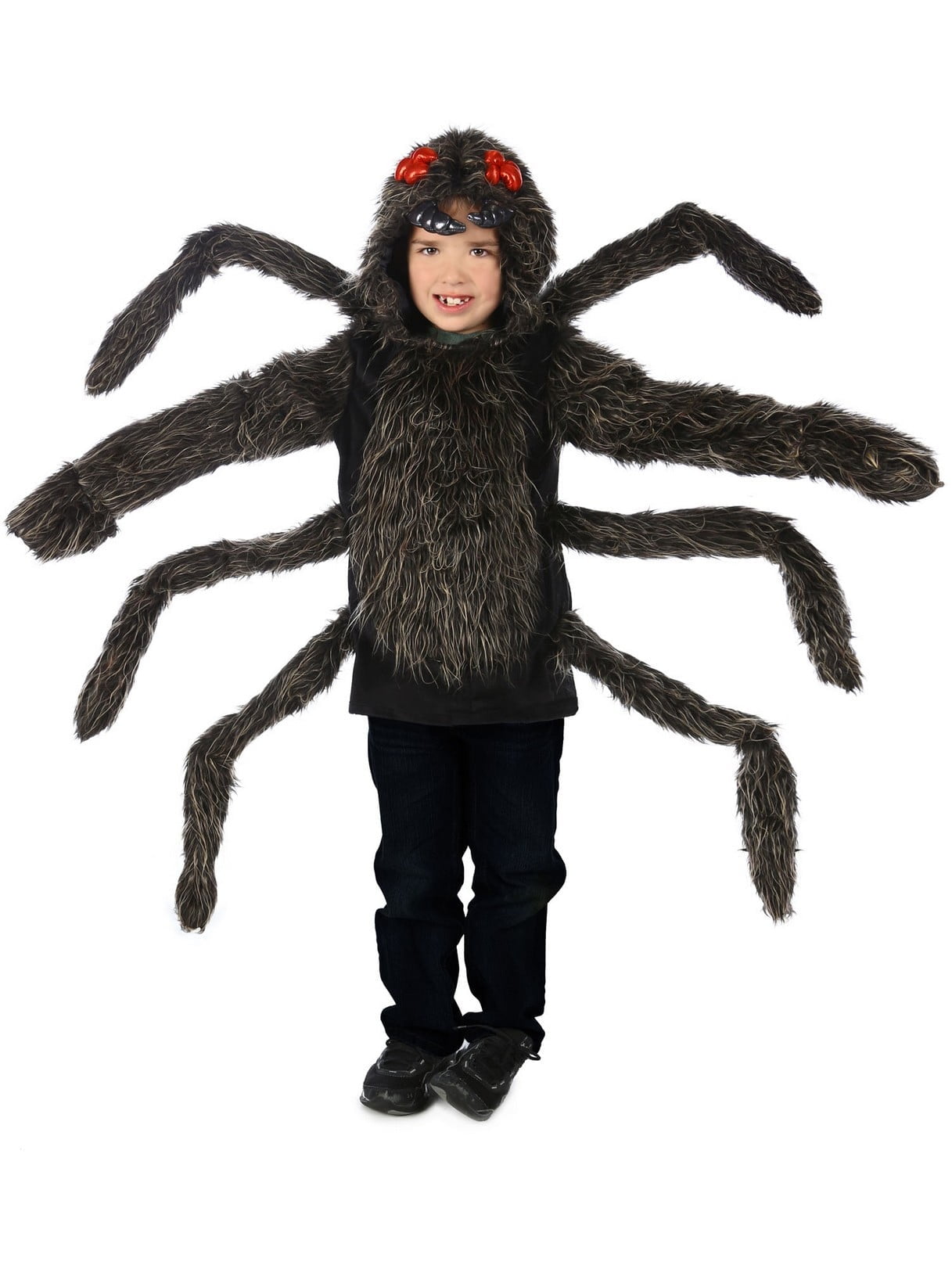 Rubies Tarantula Spider Hoodie Costume for Kids, Unisex Small