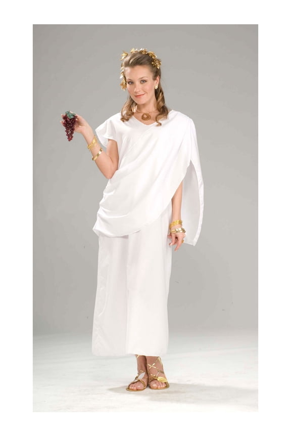 II Toga Costume for Adults with Robe with Attached Drape for Adults, Unisex, One Size