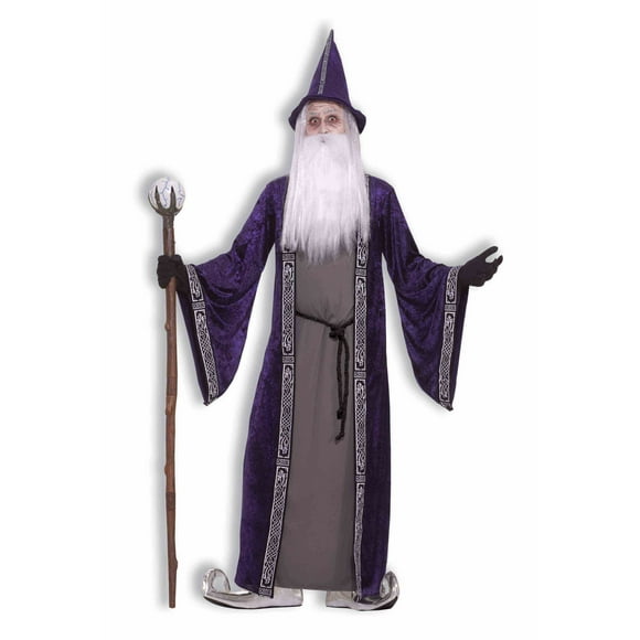 RUBIES II Wizard Costume for Men with Hat, Tunic and Belt for Adults, One Size