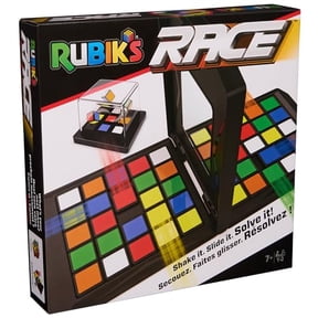 Rubik's Race 3x3 Classic Edition Board Game, 2 Players, Ages 7 and Up, Plastic, Sequential Movement Puzzle, 9 Pieces, 1 Count
