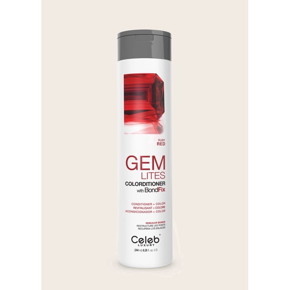 Gemlites Ruby Red Deposit Color Conditioner for Color-Treated Hair