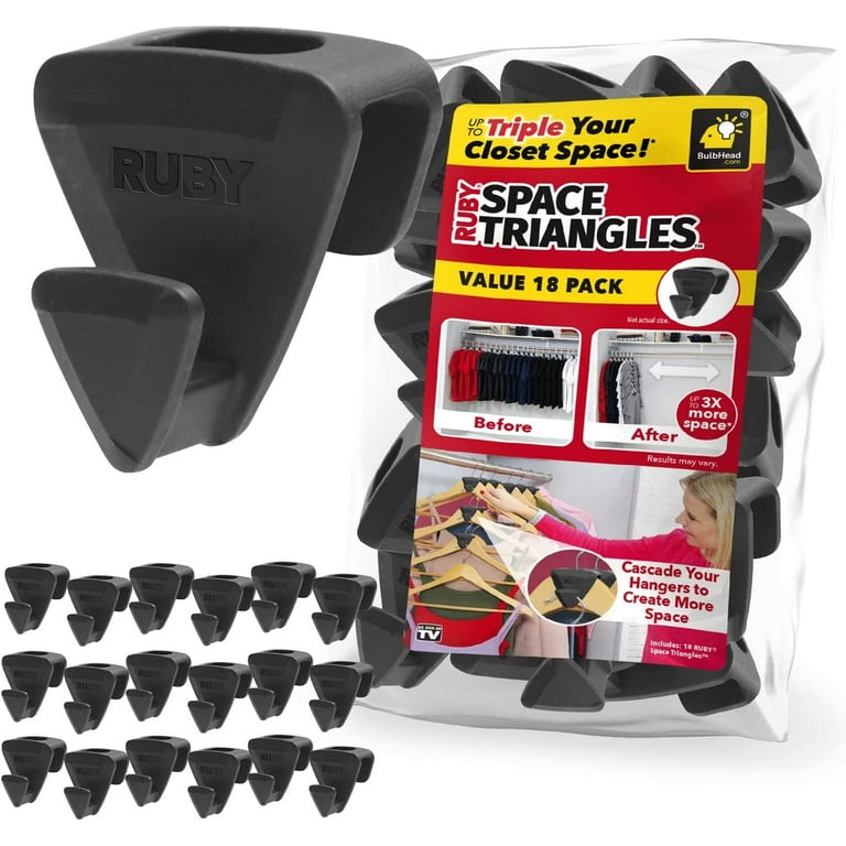 Ruby Space Saving Triangles 54-pack of Hanger Hooks on QVC 
