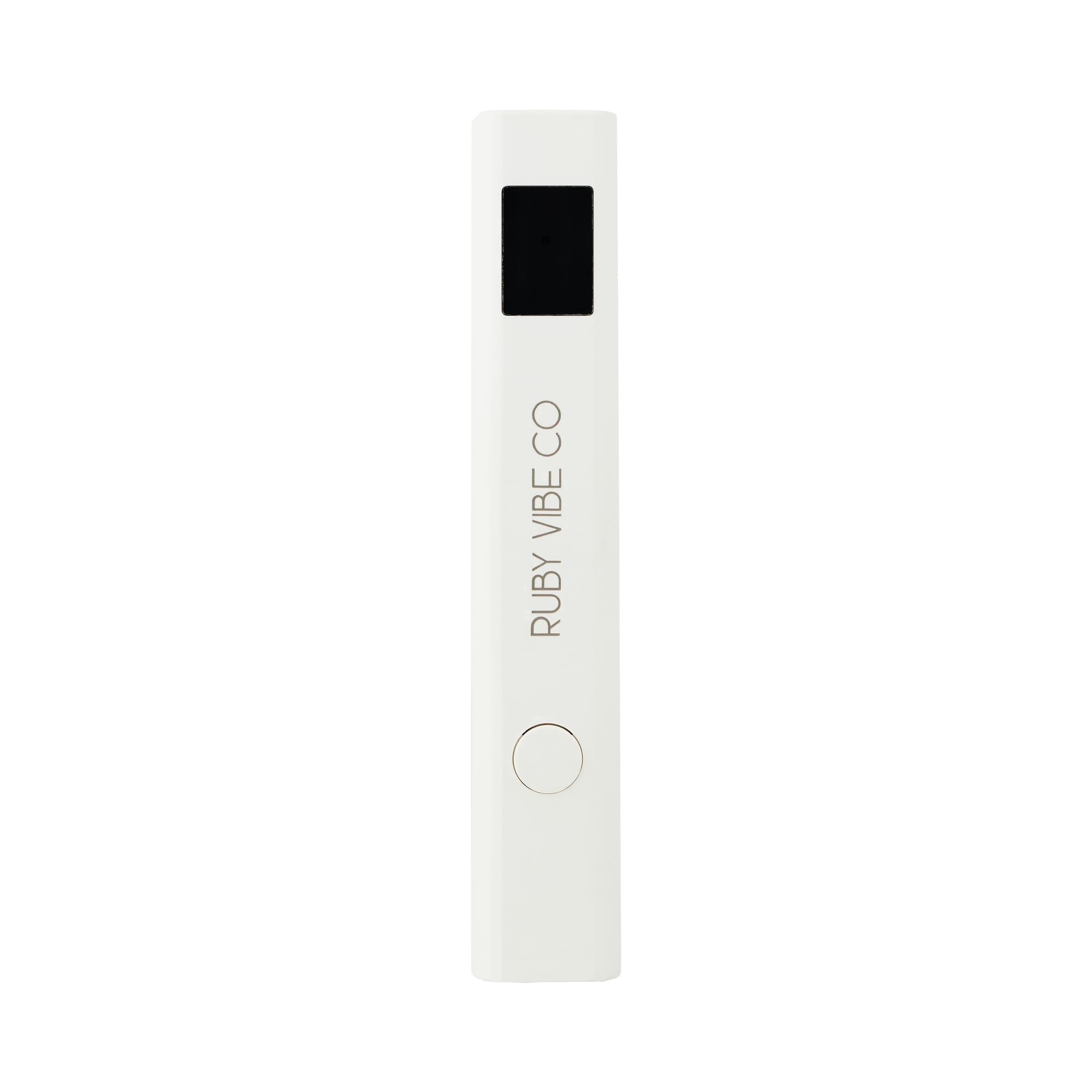 Ruby Vibe Co GlowBeam Rechargeable Portable 12W LED Curing Lamp for Gel Nails & At-Home with Type-C USB Charging Cable, White