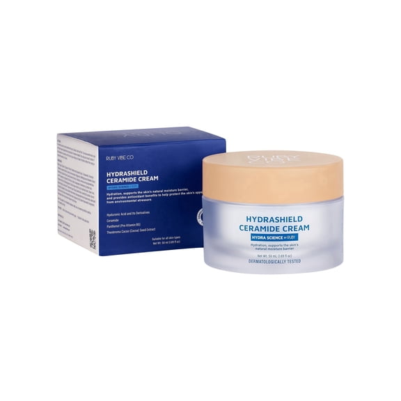 RUBY VIBE CO HydraShield Ceramide Intense Hydration Day and Night Cream, 1.69 fl oz