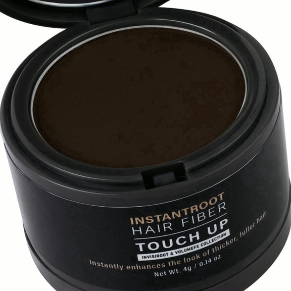 RUBY VIBE CO InstantRoot Hair Fiber Touch-Up Powder, Dark Brown Root Coverage 0.14 oz
