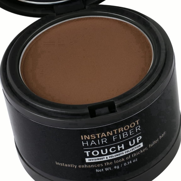 RUBY VIBE CO InstantRoot Hair Fiber Touch-Up Powder, Light Brown Root Coverage 0.14 oz