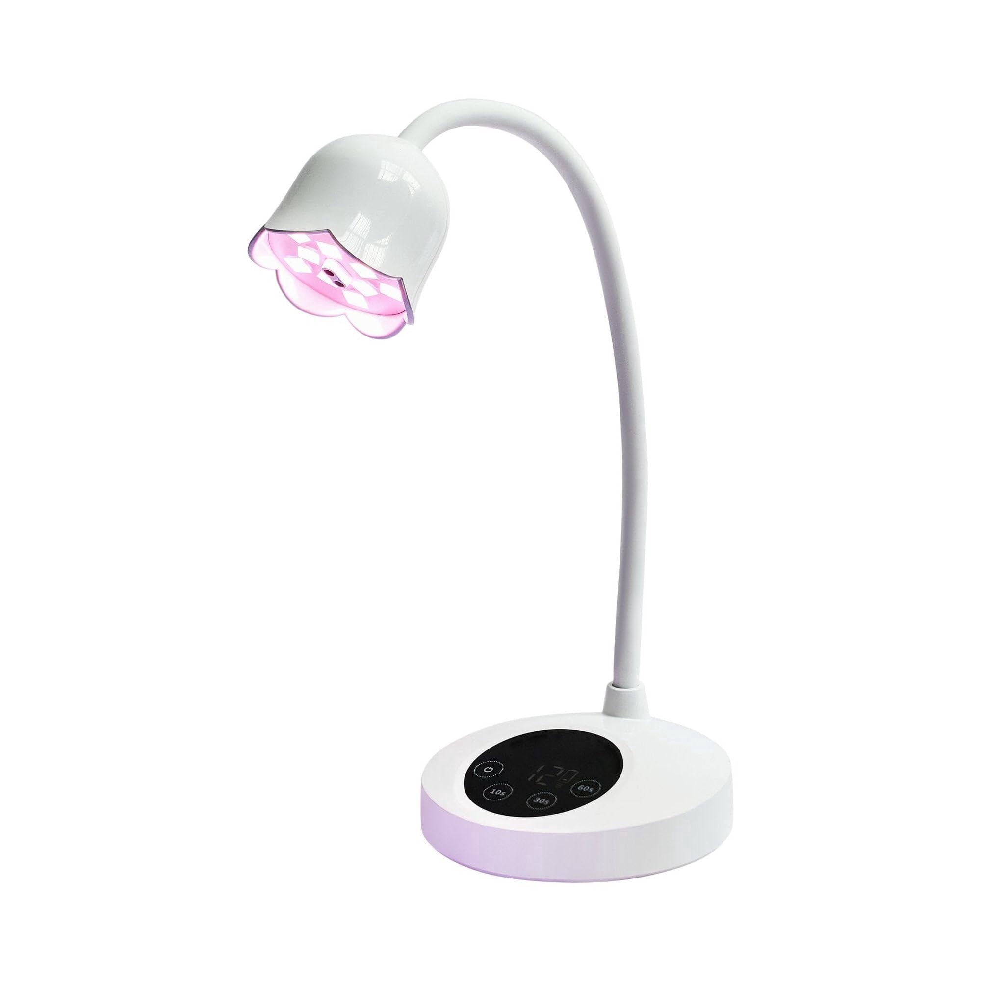 RUBY VIBE CO ShinePro UV/LED Nail Lamp, Professional Nail Curing Handheld Light, White, Rechargeable, Three Timer Modes, 5V/2A