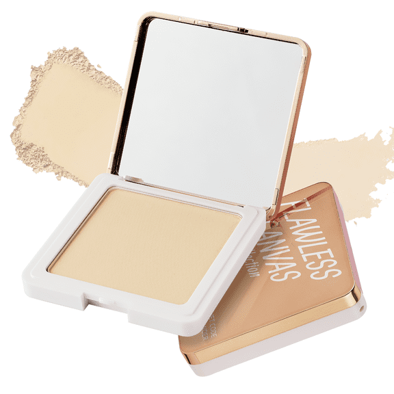 RUBY VIBE CO Velvet Code Pressed Setting Powder, Soft Matte Face Powder, Natural Makeup Powder, Fair Glow